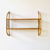 Rattan wall shelf 80x60cm
