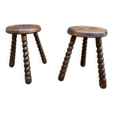 Pair of milking stools 1920