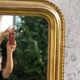 Louis Philippe period mirror gilded gold leaf 144x94cm