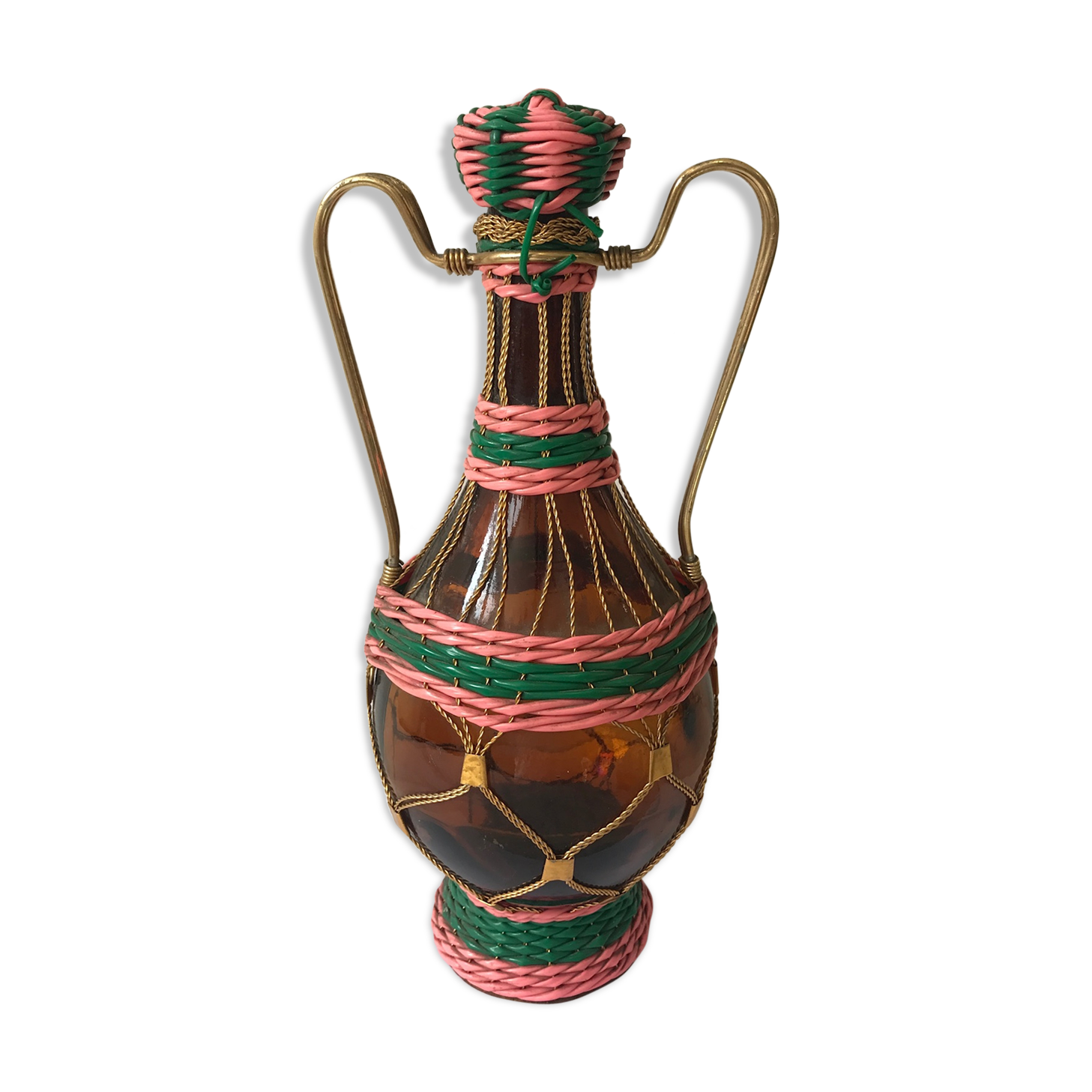 Carafe scoubidou vintage