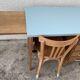 Vintage desk compass feet 1950 and its Baumann chair