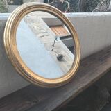 Round golden mirror, 46 cm