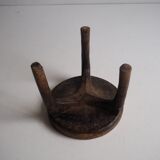 Wa-Hehe tribal carved tripod stool, Tanzania 1950s