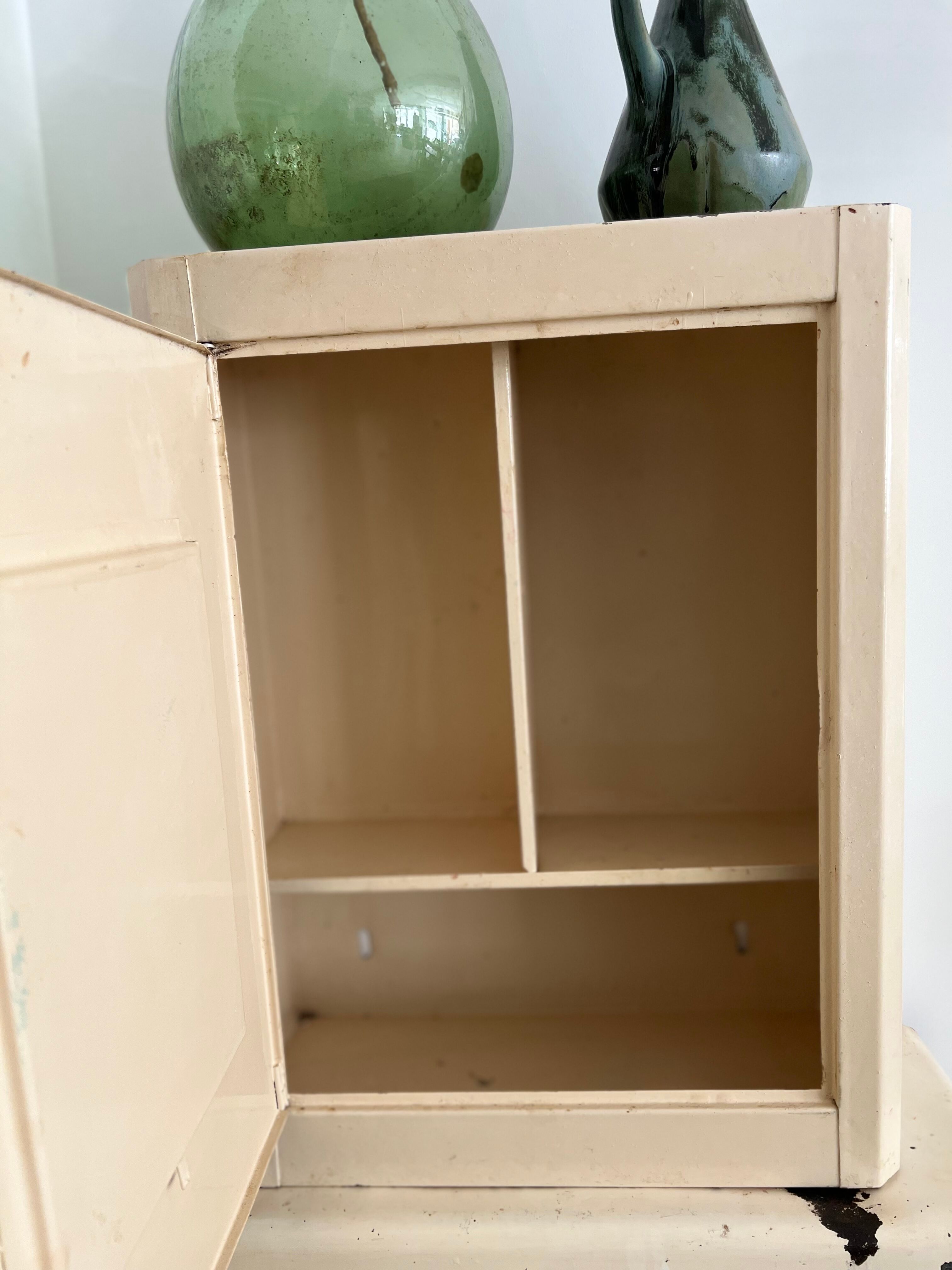 Vintage metal medicine cabinet