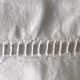 Lot de 2 draps anciens en toile blanche
