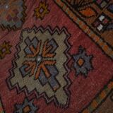 Vintage Turkish rug from Oushak, hand woven55x106 58x103 cm
