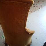 Golden fringed toad chair