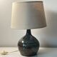 Blue-brown glazed ceramic lamp – 1950s/60s, Ruelland style