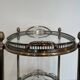 Oval silver-plated brass trolley from Maison Baguès.
