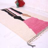 Tapis beni ouraine à moto coloré traditionnel taille 1,5/2,5 m