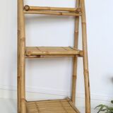 Bamboo shelf, staircase, vintage, plant door, rattan
