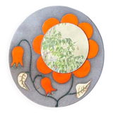 Large François Lembo Mirror 1970 Vallauris - 50 Cm