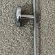 Wall coat rack with 3 hooks in chrome metal from the 80s
