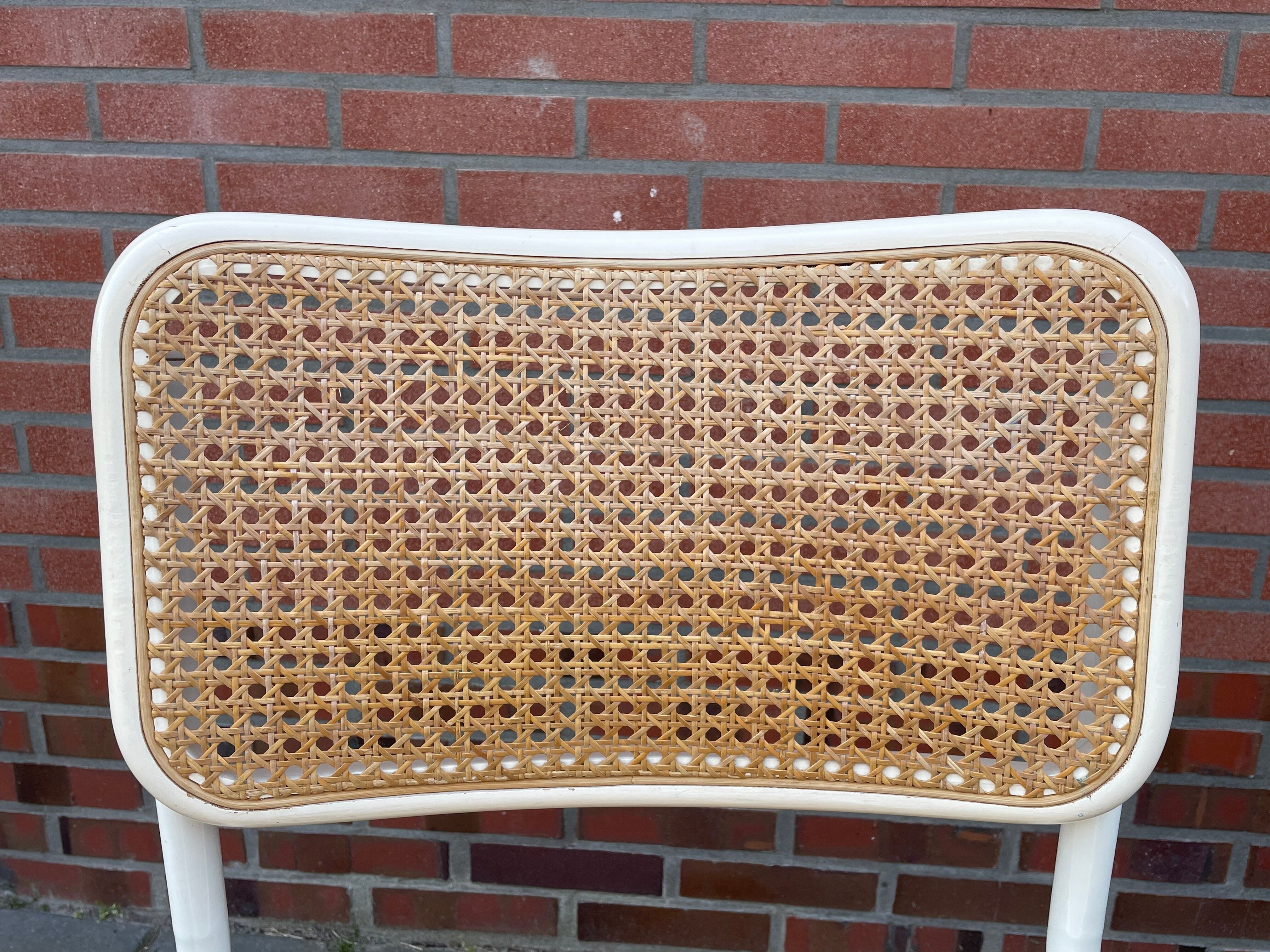 Cesca dining room chair designed by Marcel Breuer