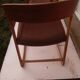 Paire de fauteuils traineau Baumann assise en velours marron