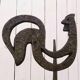 Wrought iron lamp, weather vane, Marolles workshop, Jean Touret