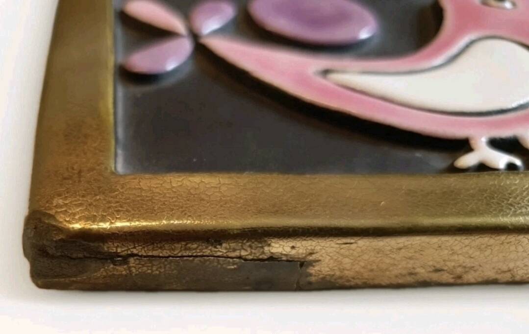 Boîte à bijoux "Colombes" MITHÉ ESPELT 1965 Vintage
