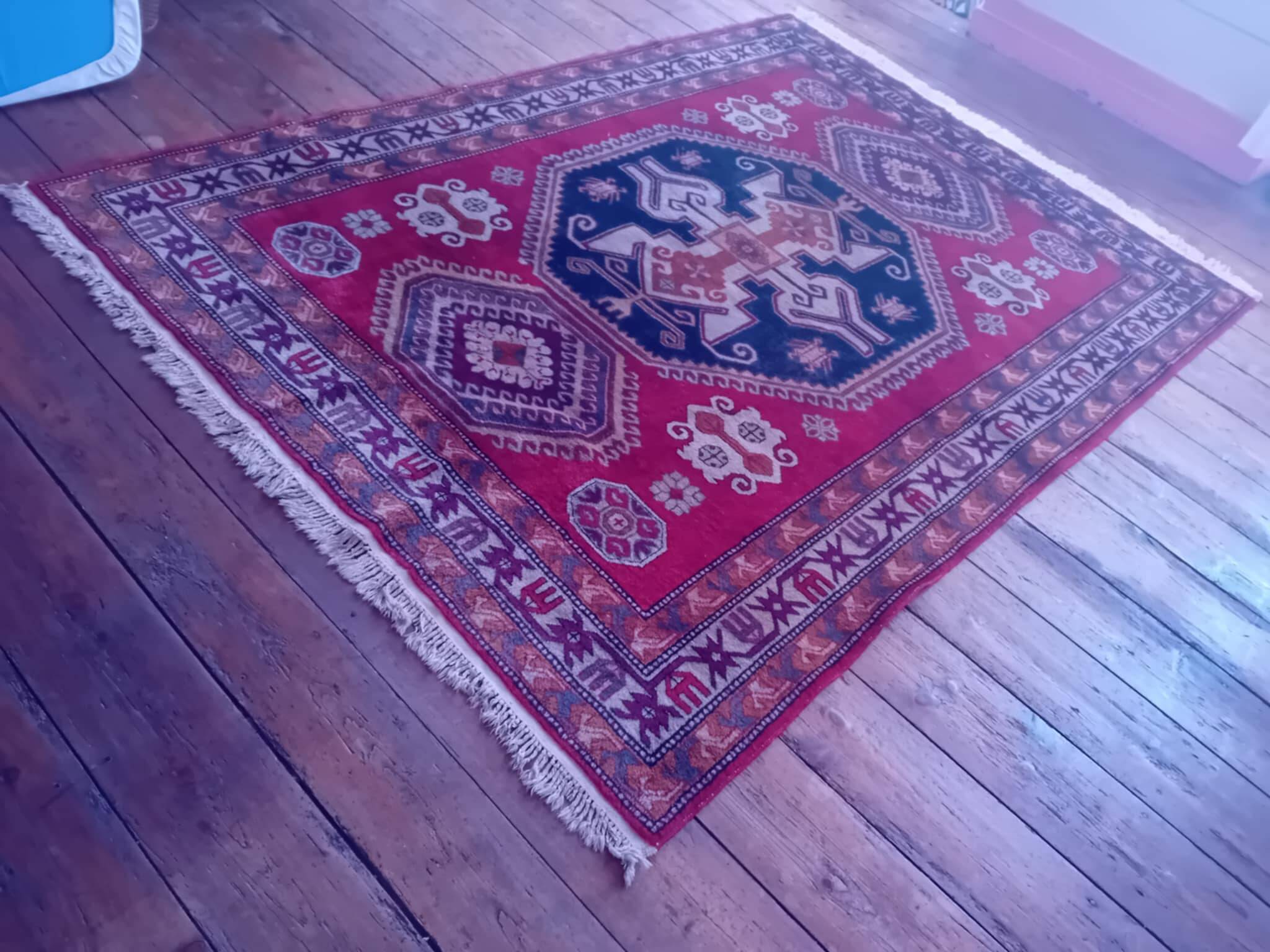 Handmade Kazak Caucasian Rug 250x177cm