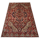 Tapis persan vintage en laine rouge tissée à la main - 211x306cm