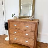 Art Deco chest of drawers in solid oak