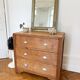 Art Deco chest of drawers in solid oak