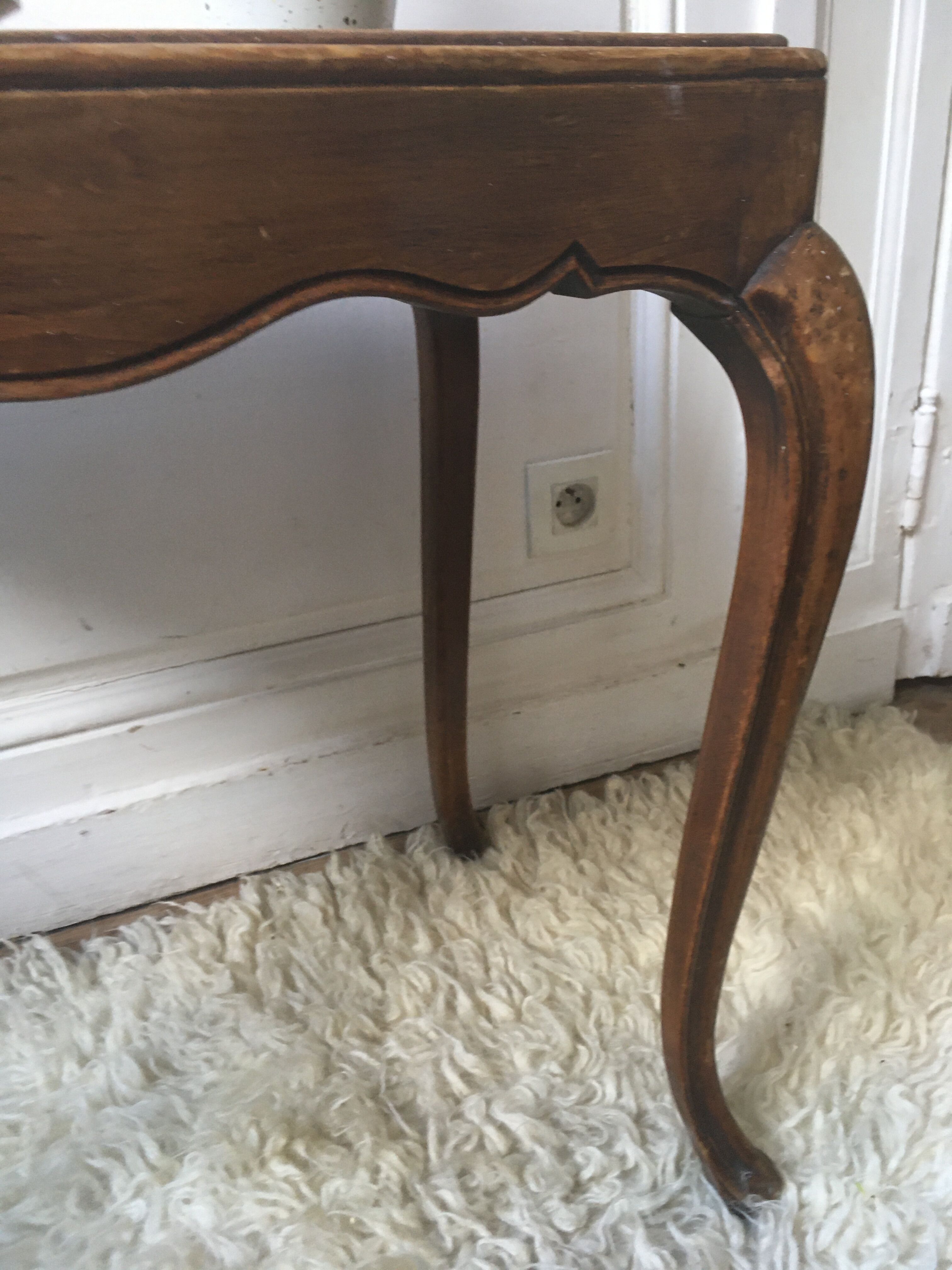 Louis XVI style solid wood side table