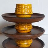 Three ceramic shells ceramano germany 50s