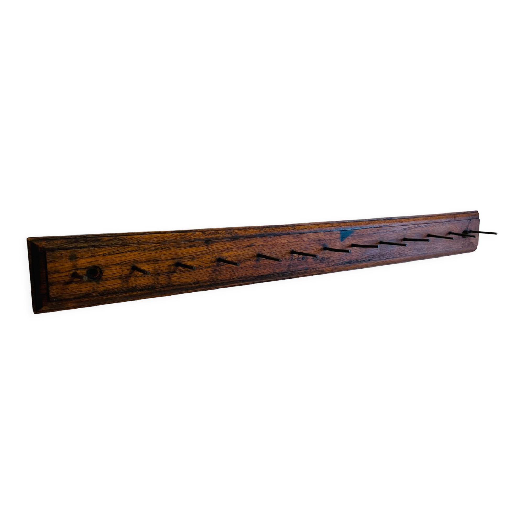 Workshop coat rack in solid oak