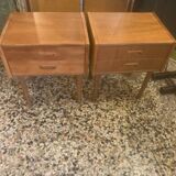 Paire de chevets danois en teck mid-century