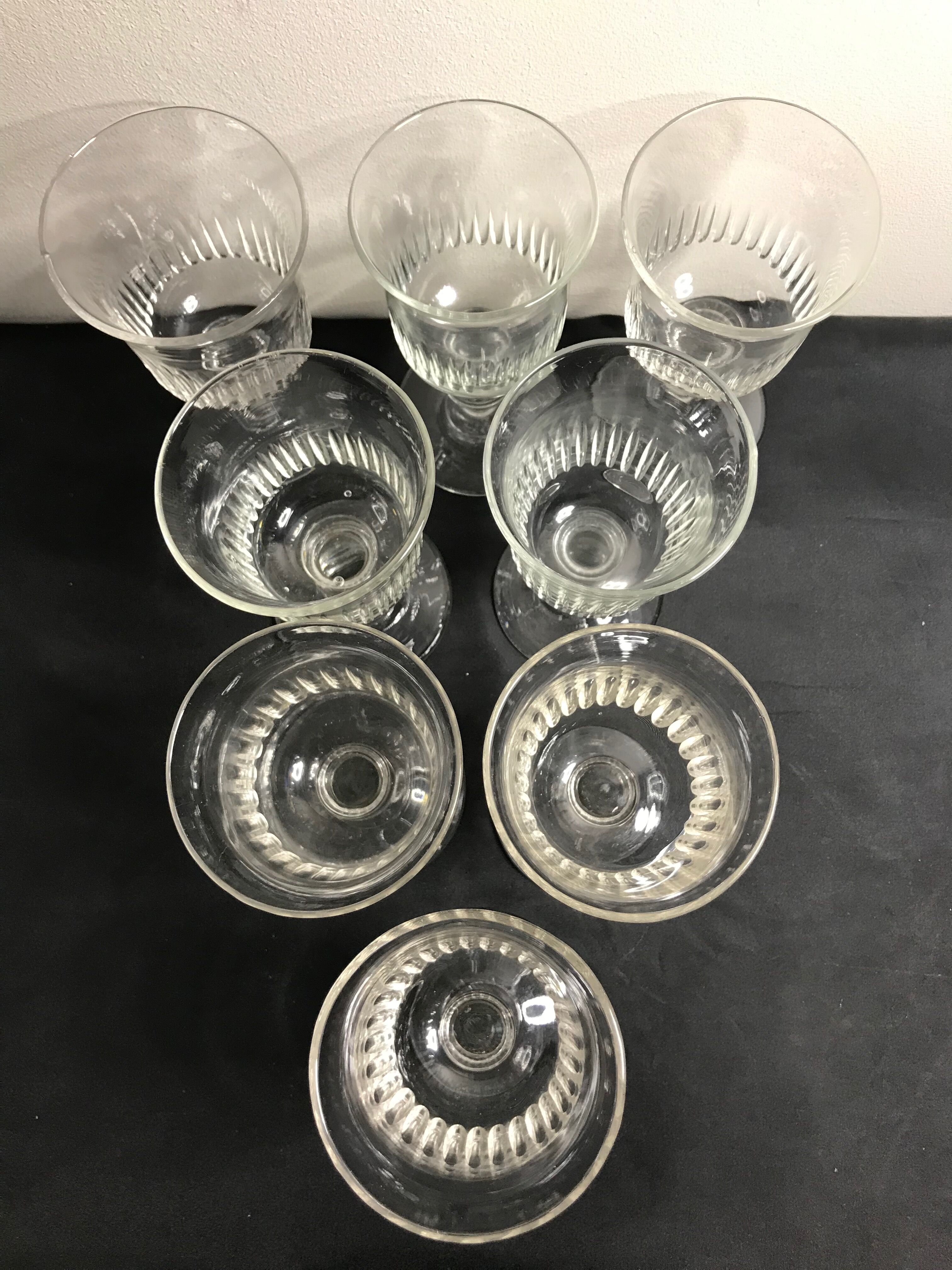 8 verres taillés Louis Philippe