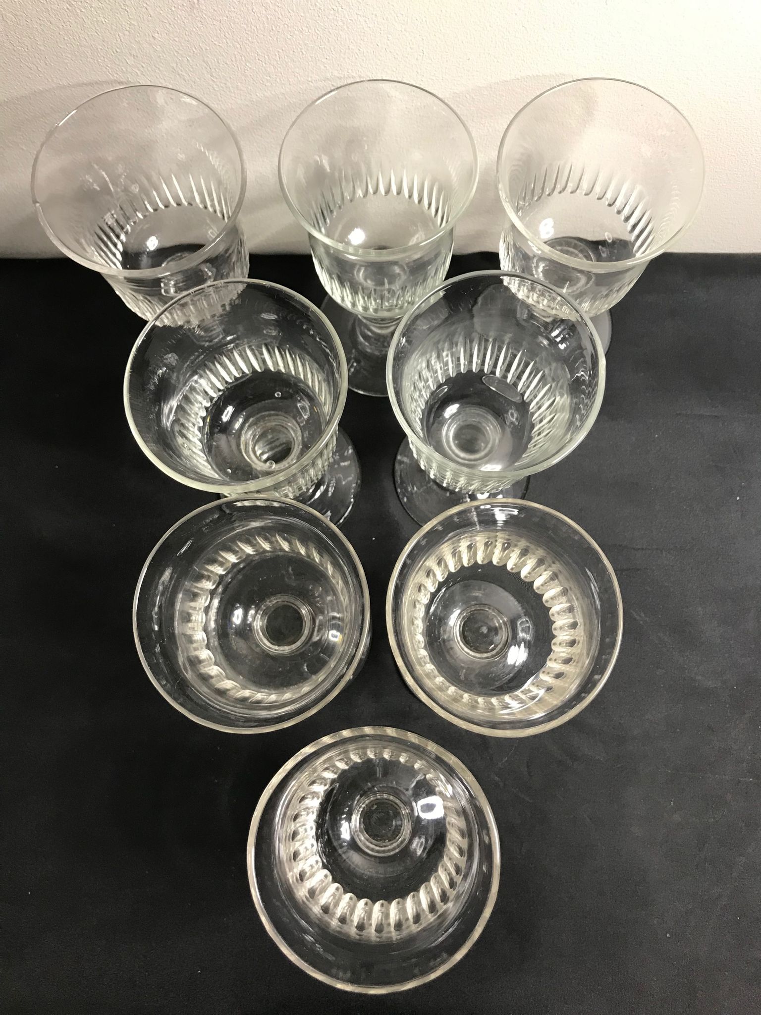 8 verres taillés Louis Philippe