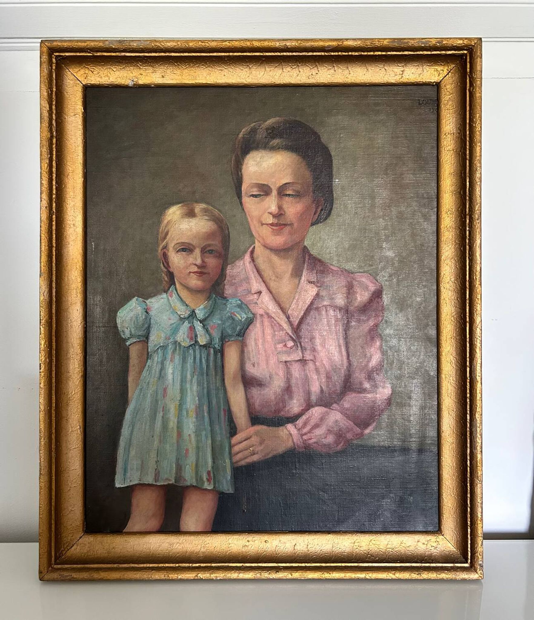 Tableau portrait mère et fille