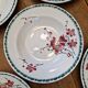 Set of 8 Deep Plates Cherry Blossom Badonviller