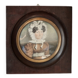 Painting. Portrait of an ancestor. 1847. Gouache on cardboard.