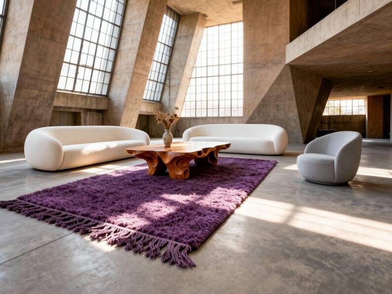 Authentic handwoven Berber rug, size 2/3 m.