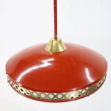 1970s space age metal pendant by ludib bratislava, czechoslovakia