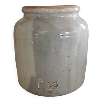 Glazed stoneware pot