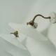 Pair of opaline wall lamps