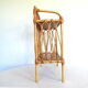 Bamboo and rattan bedside shelf