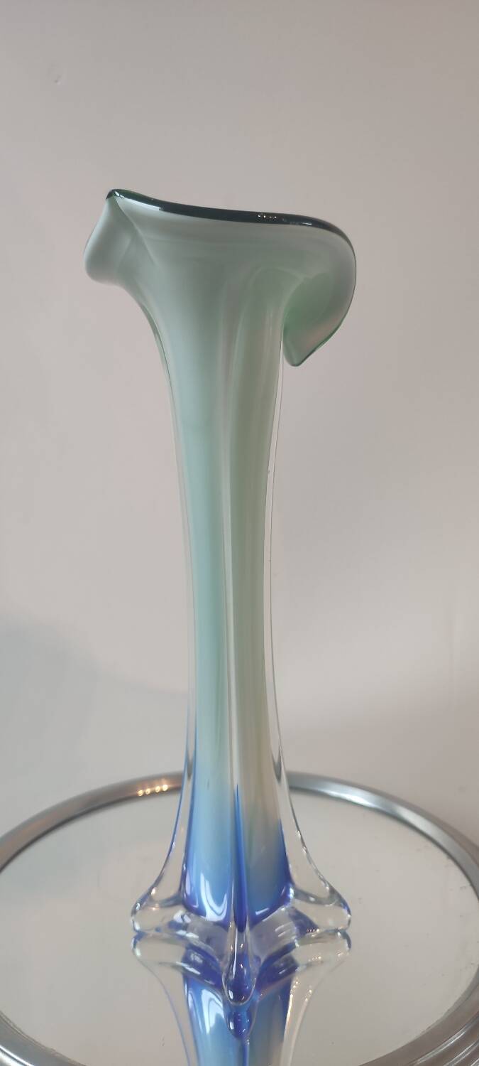 "Clothed" Soliflore Vase Italian Blown Glass.