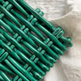 Vintage Vallauris woven ceramic trivet