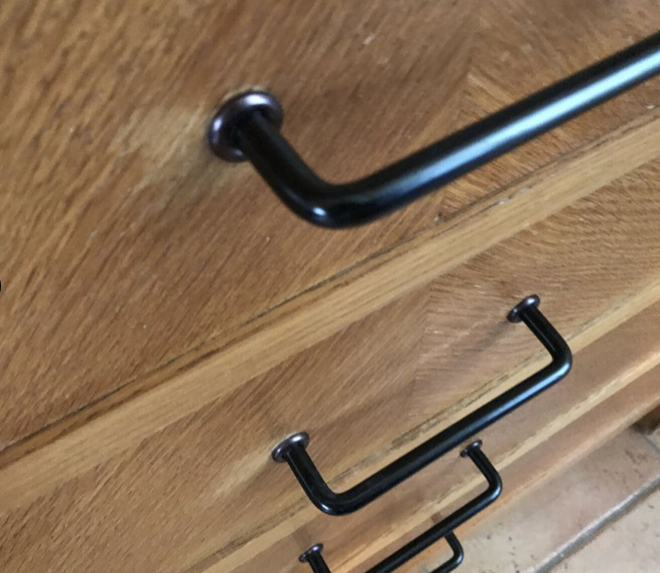 Vintage blond wood dresser