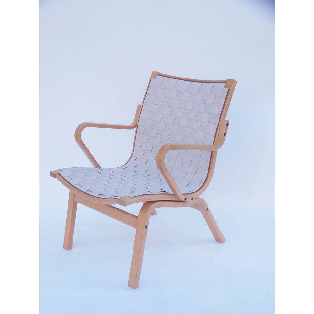 Vintage Danish Scandinavian armchair in Bruno Mathsson style
