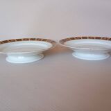 Pair of KG Lunéville "Vittefleur" pedestal dishes, early 20th century