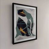 Contemporary art print Green Nude