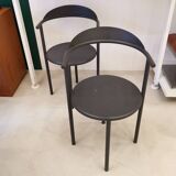 Pair of Starck chairs, Hashwood model, 3 Suisses edition, 1987