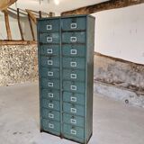 Clamshell furniture / Industrial metal furniture with two Strafor columns