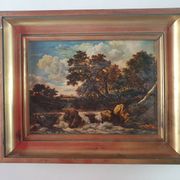 oil painting by Jacob Isaac van Ruysdael, Passage to the Waterfall