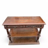 Console, dressoir style Henri II plateau déployant