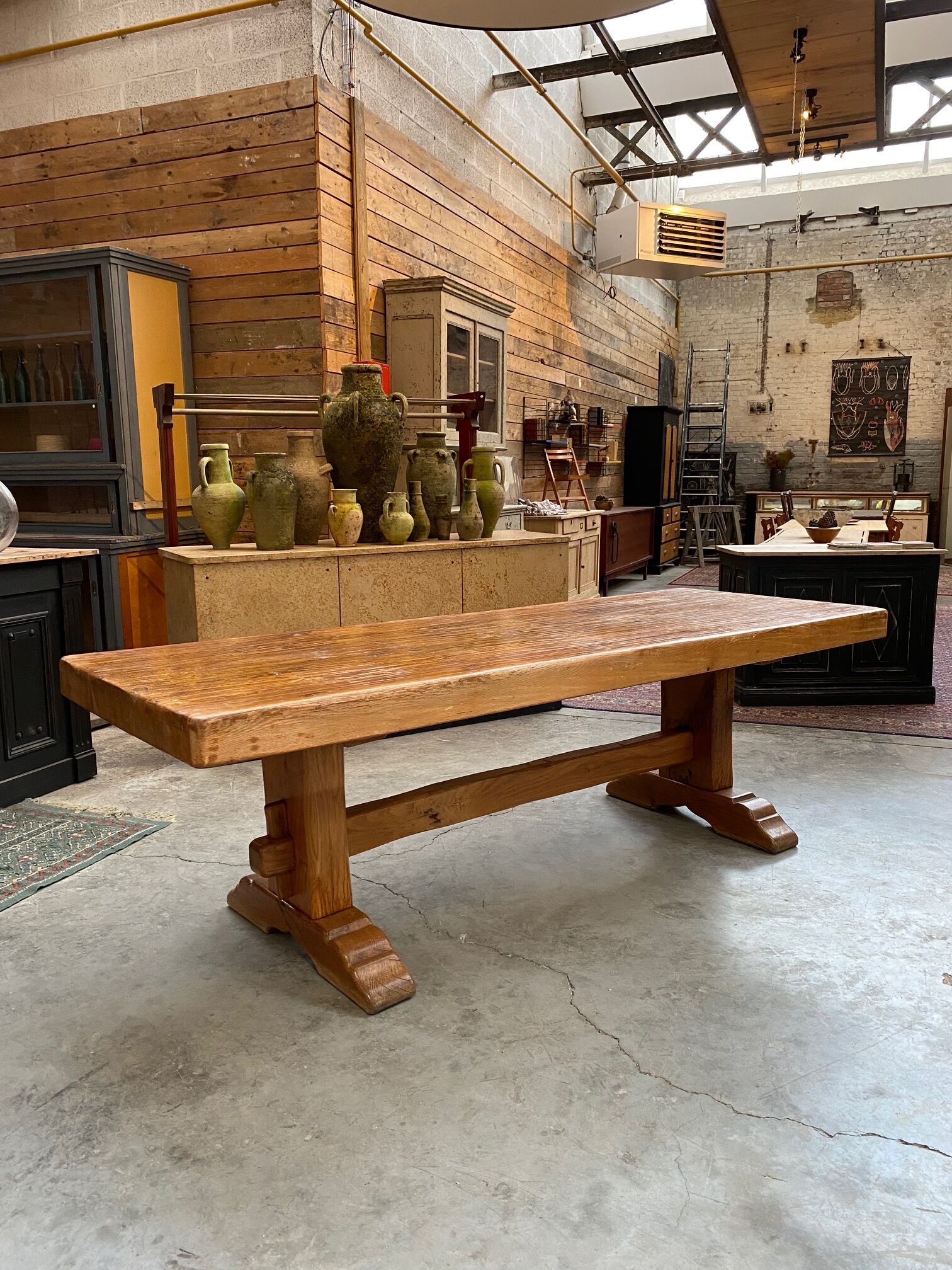 Oak farmhouse table